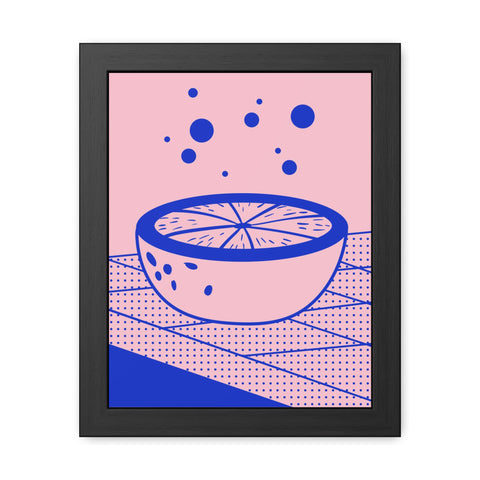 When life gives you lemons 7 - Modern Framed Poster - Vibrant Fruit Bowl Artwork for Home Decor