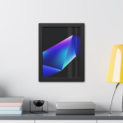 Omega 4 - Modern Geometric Framed Poster - Abstract Art for Stylish Home Decor