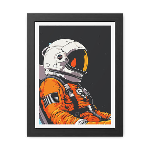 Astrum 1 - Astronaut Framed Poster - Space Art for Adventure Lovers