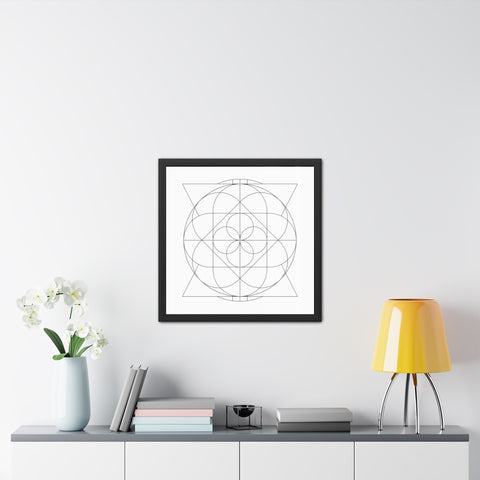 Stark 2 - Minimalist Geometric Framed Poster - Modern Wall Art for Home Decor