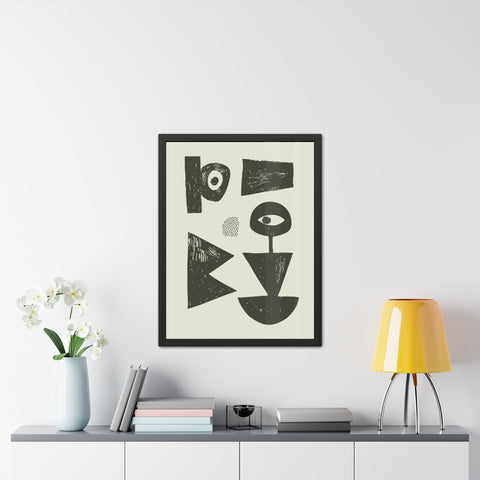 Jonathan 1 - Abstract Geometric Framed Poster Artwork - Modern Home Decor