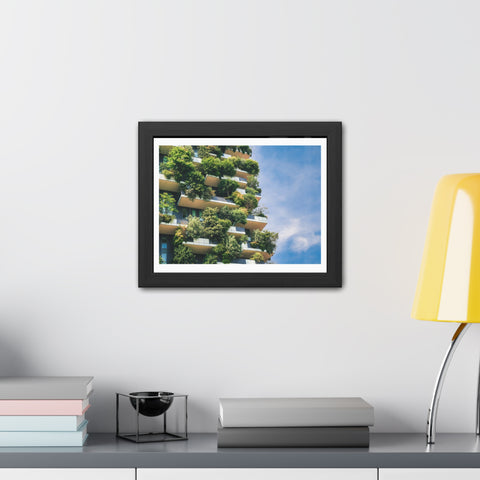 Green Urban - Eco-Friendly Framed Poster - Urban Oasis Greenery Wall Art