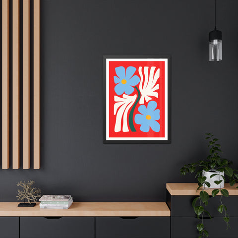 Natural Formation 3 - Vibrant Floral Framed Poster - Modern Home Decor Art