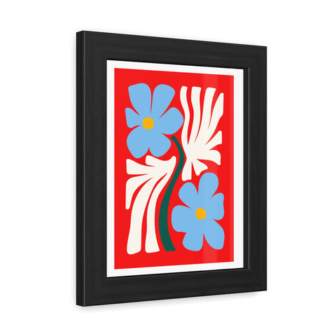 Natural Formation 3 - Vibrant Floral Framed Poster - Modern Home Decor Art