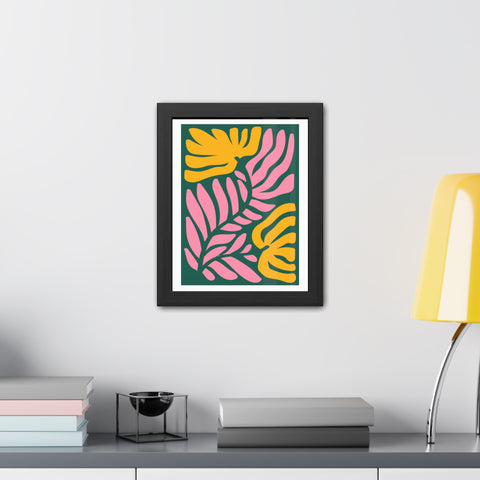Natural Formation 8 - Tropical Floral Framed Poster - Modern Wall Art for Home Decor