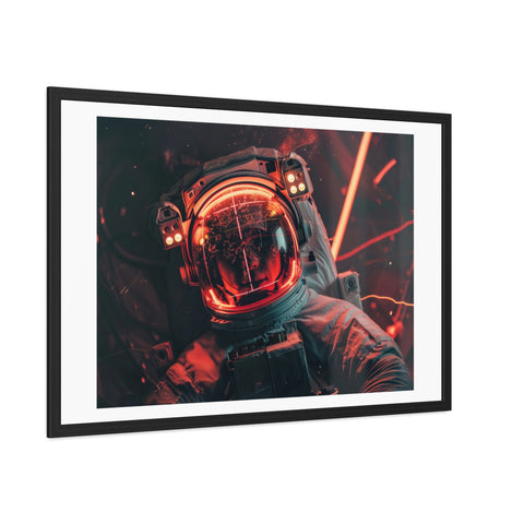 Kev - Cosmic Astronaut Framed Poster - Sci-Fi Wall Art for Space Enthusiasts