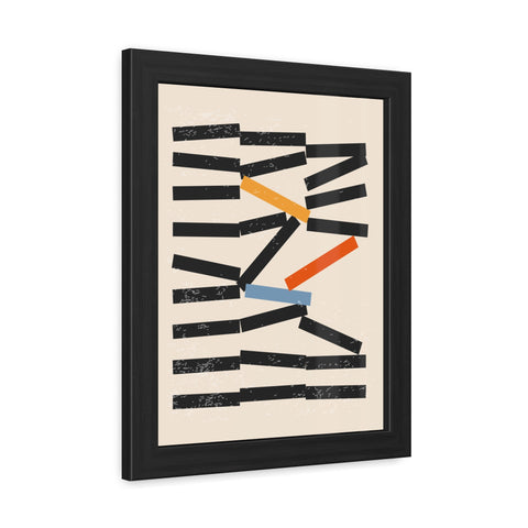 Jarrod 1 - Abstract Framed Poster - Modern Wall Art for Home Decor