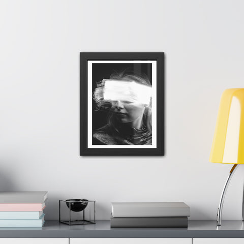 Flash of light - Portrait - Abstract Framed Poster - Modern Wall Art for Creative Spaces