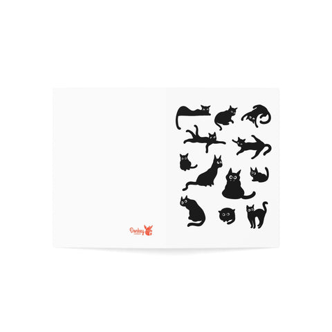 Black Cats - Greeting Card