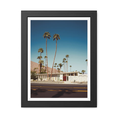Palm Springs 2 - Vintage Palm Tree Framed Poster - Mid-Century Modern Wall Art