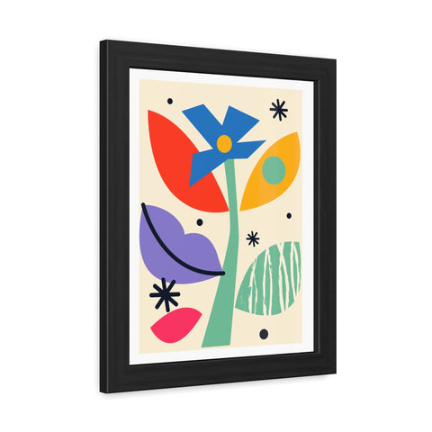 Kurian 11 - Vibrant Floral Framed Poster - Modern Wall Art for Home Décor