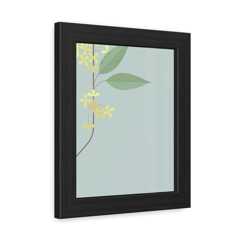 Botanical Gradual 1 - Framed Poster - Elegant Floral Art for Home Décor