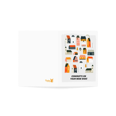 Congrats on your new digs! - Greeting Card