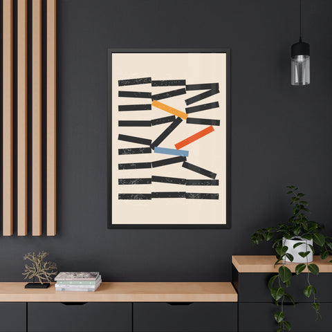 Jarrod 1 - Abstract Framed Poster - Modern Wall Art for Home Decor