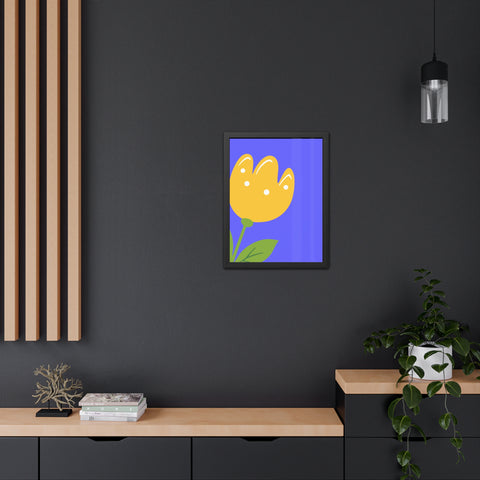 Childrana 5 - Bright Yellow Flower Framed Poster - Cheerful Home Decor for Spring Celebrations