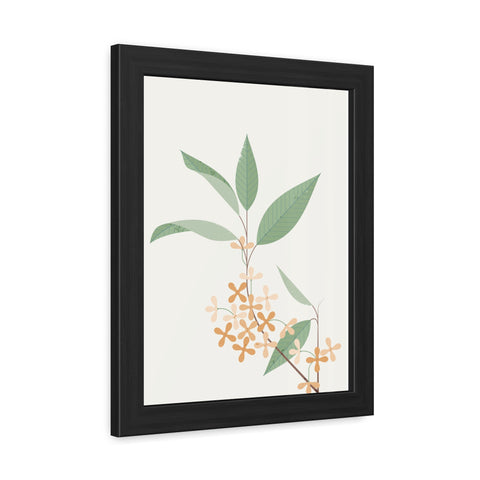 Botanical Gradual 2 - Framed Poster - Elegant Floral Wall Art