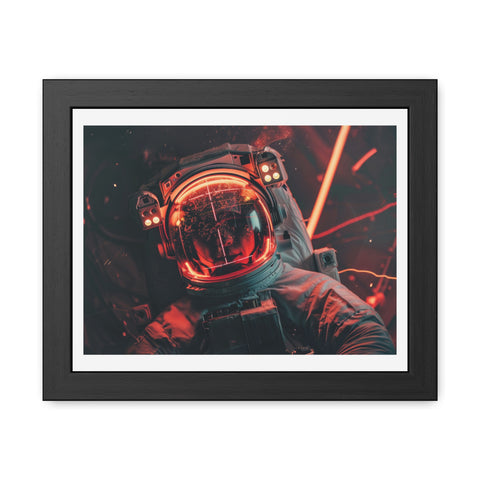 Kev - Cosmic Astronaut Framed Poster - Sci-Fi Wall Art for Space Enthusiasts