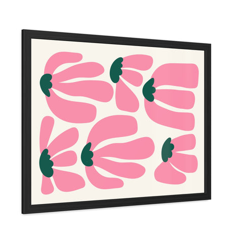 Mer 2 - Floral Framed Poster - Modern Art for Home Décor