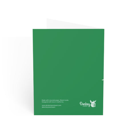 'HO HO HO HO' Christmas Tree Greeting Card — Christmas / Holiday Greeting Card - Illustrated, Funny, Snarky, Modern