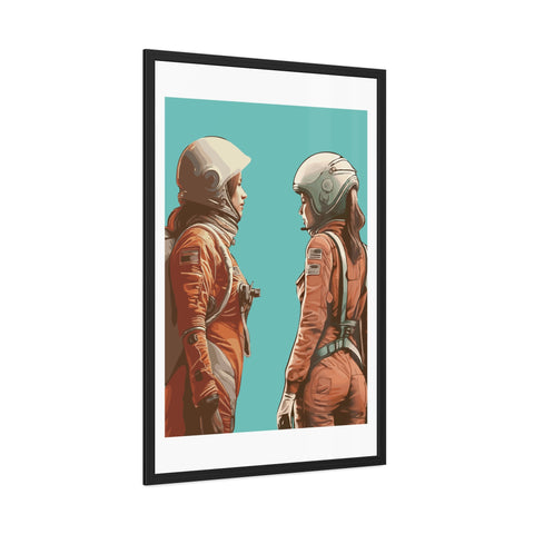 Astrum 4 - Astro Team Framed Poster - Inspirational Space Art for Home Decor