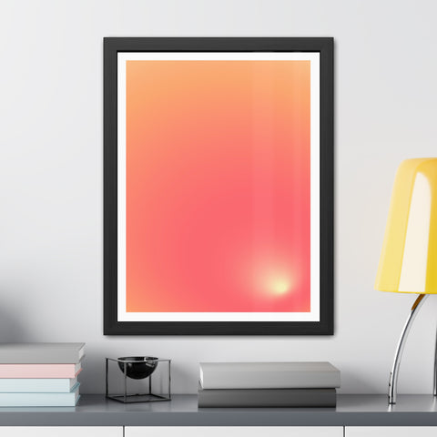 Sunrise 2 - Gradient Framed Poster - Modern Wall Art for Home Decor