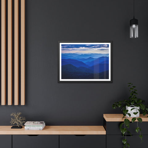 Bluescape - Serene Mountain Landscape Framed Poster – Perfect Wall Art for Nature Lovers