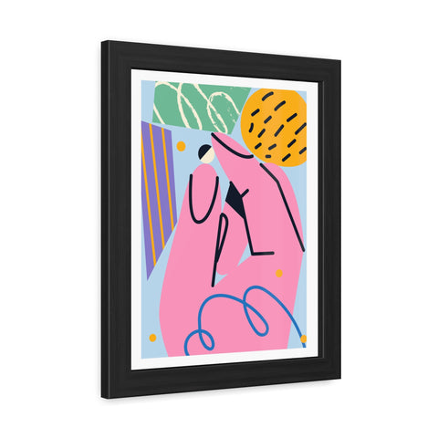Kurian 8 - Abstract Hand Framed Poster - Modern Art for Home Décor
