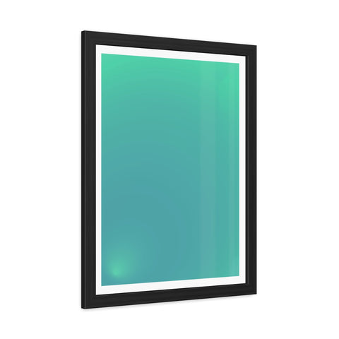 Sunrise 3 - Modern Minimalist Framed Posters - Serene Turquoise Wall Art