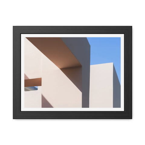 Light and Shadow - Modern Framed Poster – Abstract Architectural Design for Home Decor