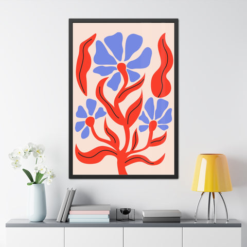 Marinda 7 - Vibrant Floral Art Framed Poster - Modern Home Decor