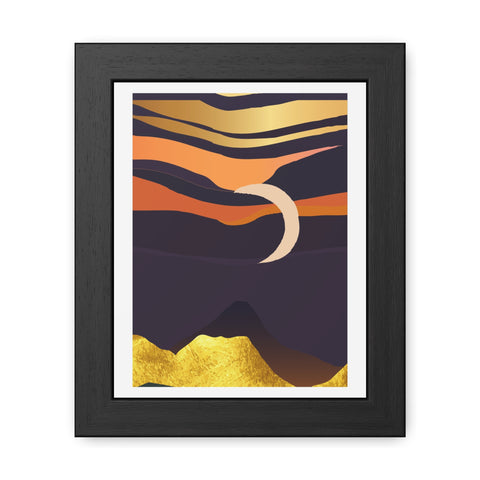 South 4 - Serene Sunset Framed Poster – Modern Wall Art for Home Decor