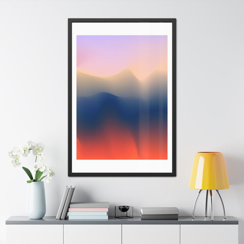 Spiritual 4 - Serene Abstract Framed Poster - Modern Wall Art for Calm Spaces
