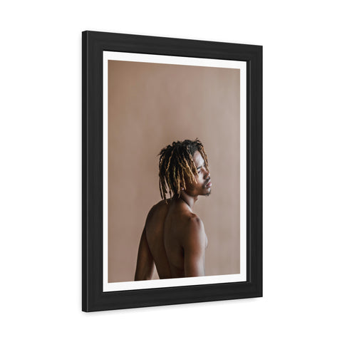 Male Portrait 3 - Elegant Framed Poster - Artistic Male Portrait for Modern Home Decor