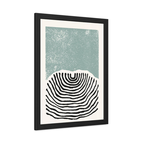 Ink Block 3 - Minimalist Framed Poster Art - Modern Abstract Line Design Decor