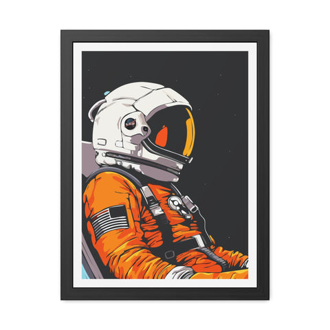 Astrum 1 - Astronaut Framed Poster - Space Art for Adventure Lovers