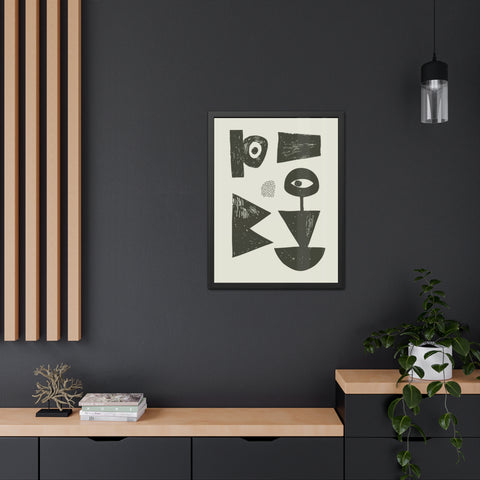 Jonathan 1 - Abstract Geometric Framed Poster Artwork - Modern Home Decor