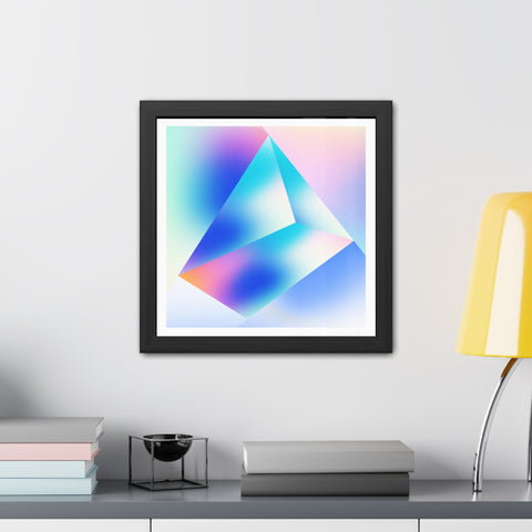 Prisma 2 - Abstract Crystal Framed Poster - Modern Wall Art for Home Decor