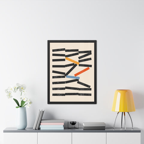 Jarrod 1 - Abstract Framed Poster - Modern Wall Art for Home Decor