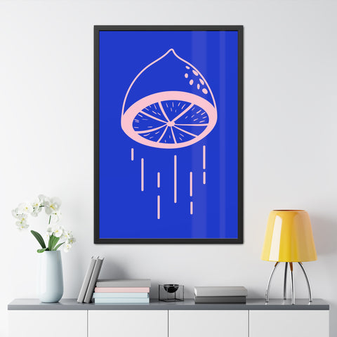When life gives you lemons 4 - Lemon Drip Framed Poster | Vibrant Wall Art for Home Decor
