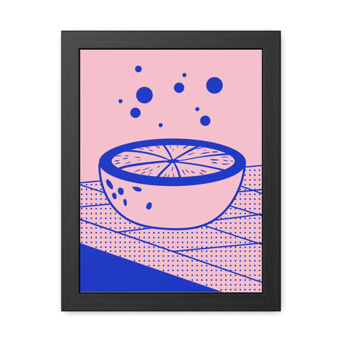When life gives you lemons 7 - Modern Framed Poster - Vibrant Fruit Bowl Artwork for Home Decor