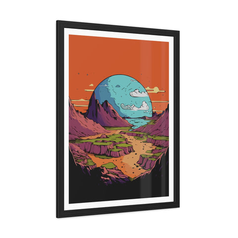 Astrum 3 - Vibrant Framed Poster – Scenic Landscape Art for Home Décor