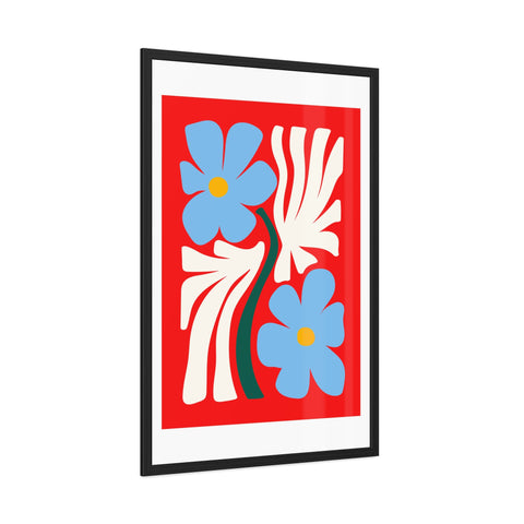 Natural Formation 3 - Vibrant Floral Framed Poster - Modern Home Decor Art