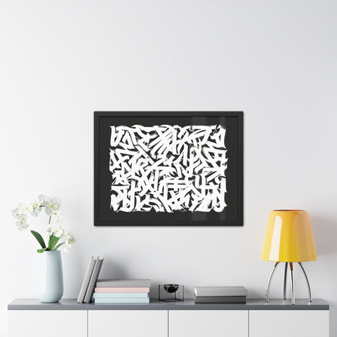 Smith 2 - Abstract Art Framed Poster – Modern Black and White Wall Decor for Home & Office