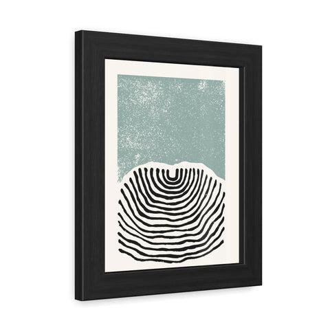 Ink Block 3 - Minimalist Framed Poster Art - Modern Abstract Line Design Decor