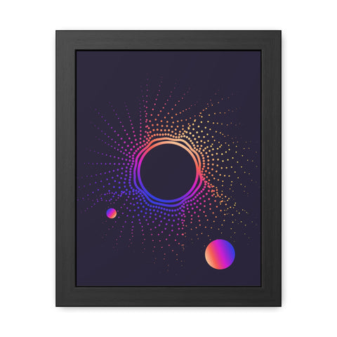 Sound Nova 1 - Cosmic Vibe Framed Poster - Celestial Art for Home Decor