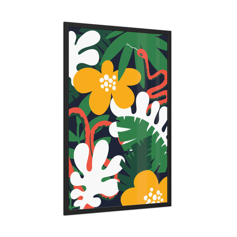 Amazon 3 - Tropical Botanical Framed Poster - Vibrant Jungle Art for Home Decor