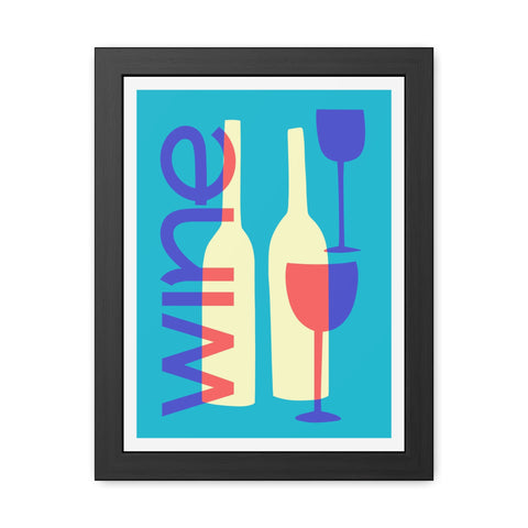 Wine Country 7 - Modern Wine Framed Poster - Colorful Wall Art for Wine Lovers