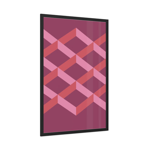 Geometric Framed Poster - Modern Wall Art for Contemporary Decor