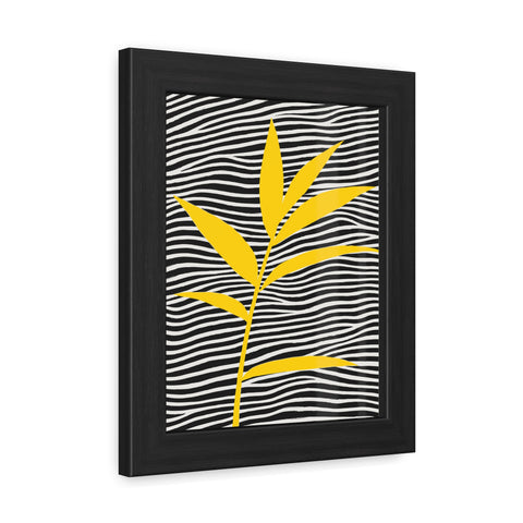 Cristobal 1 - Modern Leaf Framed Poster for Home Decor