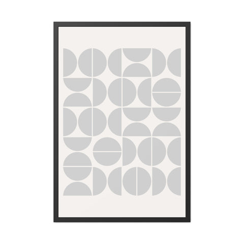 Crown 1 - Minimalist Geometric Framed Poster - Modern Wall Art for Home Decor